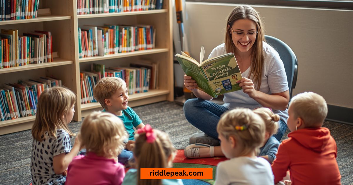 library riddles for kids used during storytime with a children's librarian